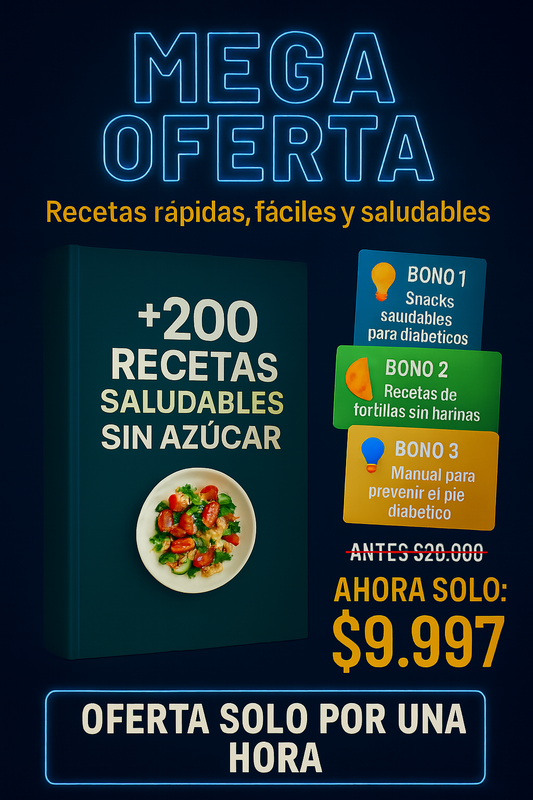 📘 Ebook +200 RECETAS: Comé Rico, sano y SIN ELIMINAR CARBOHIDRATOS
